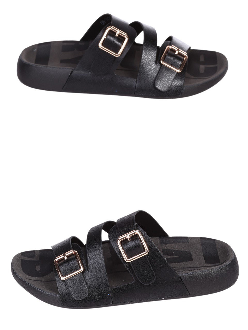 Ежедневни дамски чехли в черно 5H-24250 black