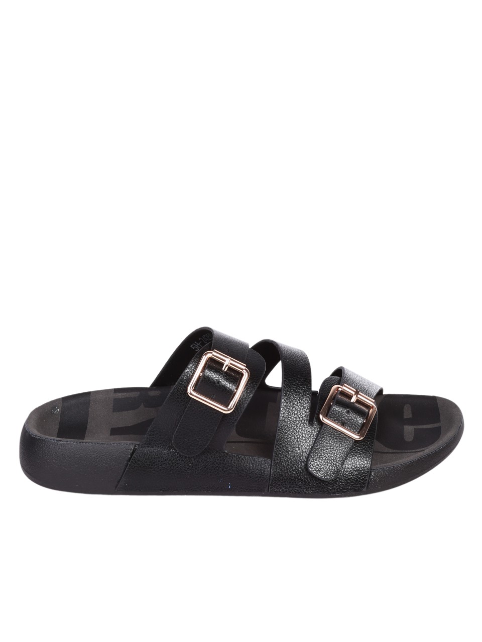 Ежедневни дамски чехли в черно 5H-24250 black