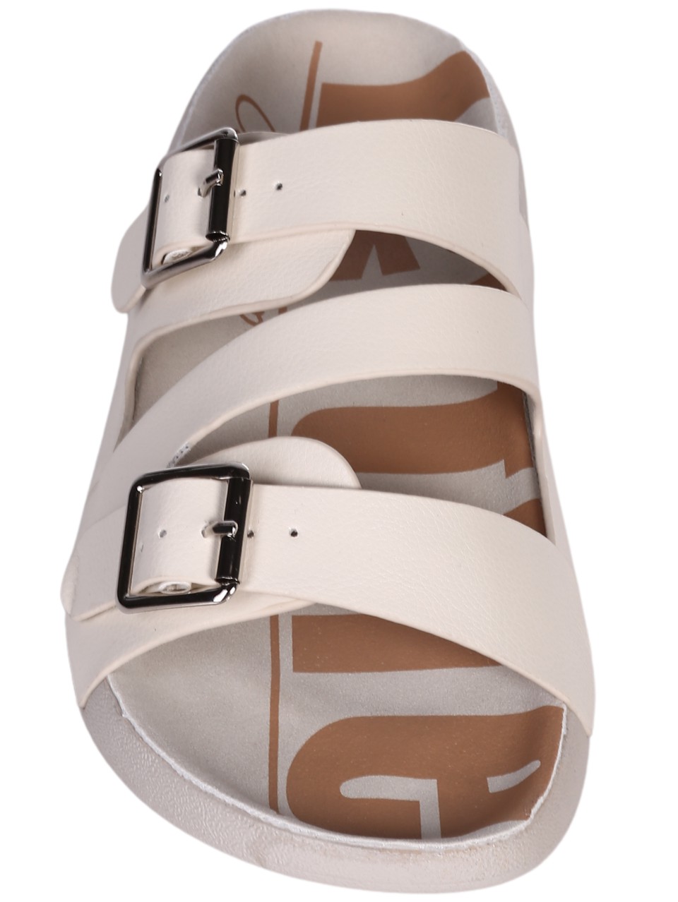 Ежедневни дамски чехли в бежово 5H-24250 beige