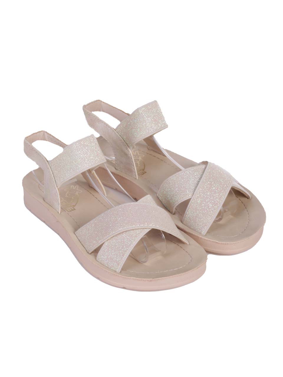 Ежедневни детски сандали в бежово 17F-24221 beige
