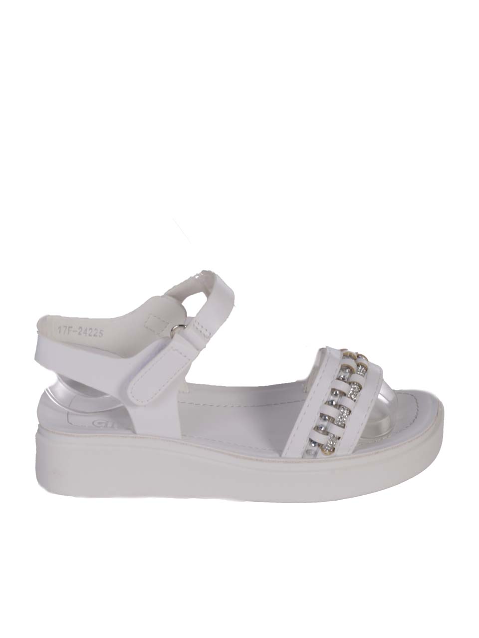 Ежедневни детски сандали в бяло 17F-24225 white