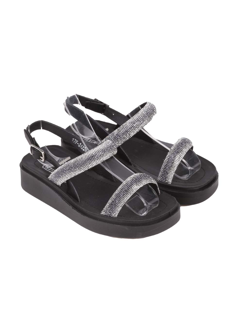 Ежедневни детски сандали в черно 17F-24226 black