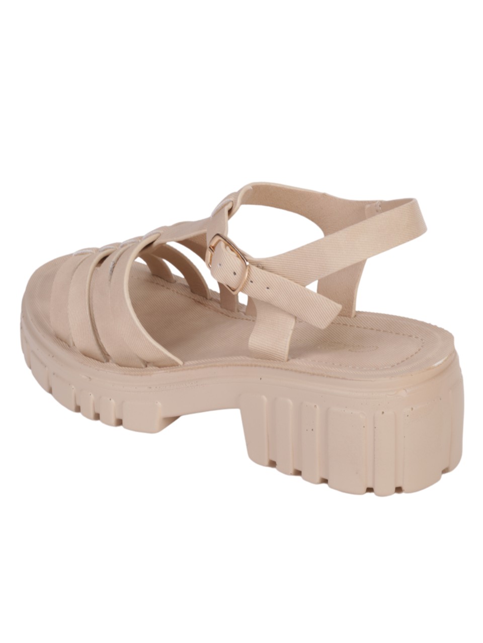 Ежедневни дамски сандали в бежово 4F-24234 beige