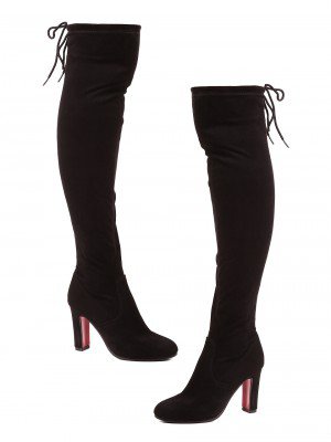 Елегантни дамски ботуши в черно 1R-24582 black (21626)