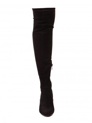 Елегантни дамски ботуши в черно 1R-24582 black (21626)