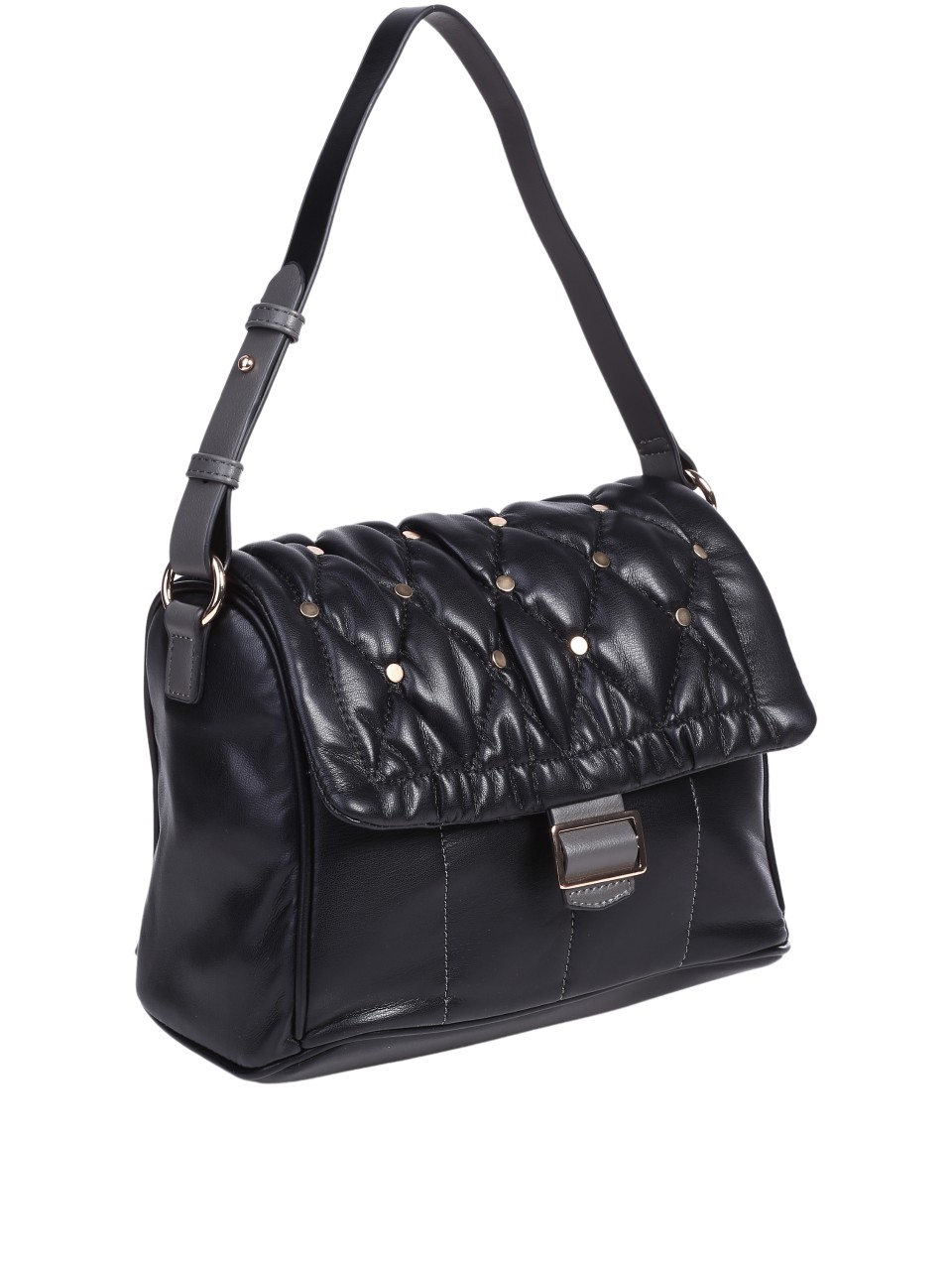 Ежедневна дамска чанта в черно 9Q-24666 black