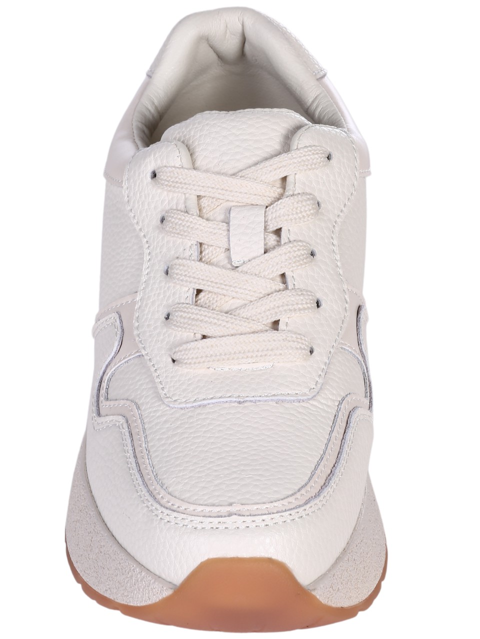 Ежедневни дамски обувки от естествена кожа в бежово 3AF-24584 beige