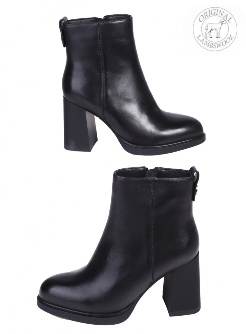 Елегантни дамски боти от естествена кожа в черно RBJJ2780M-Q201A black (J2780M-Q201A)