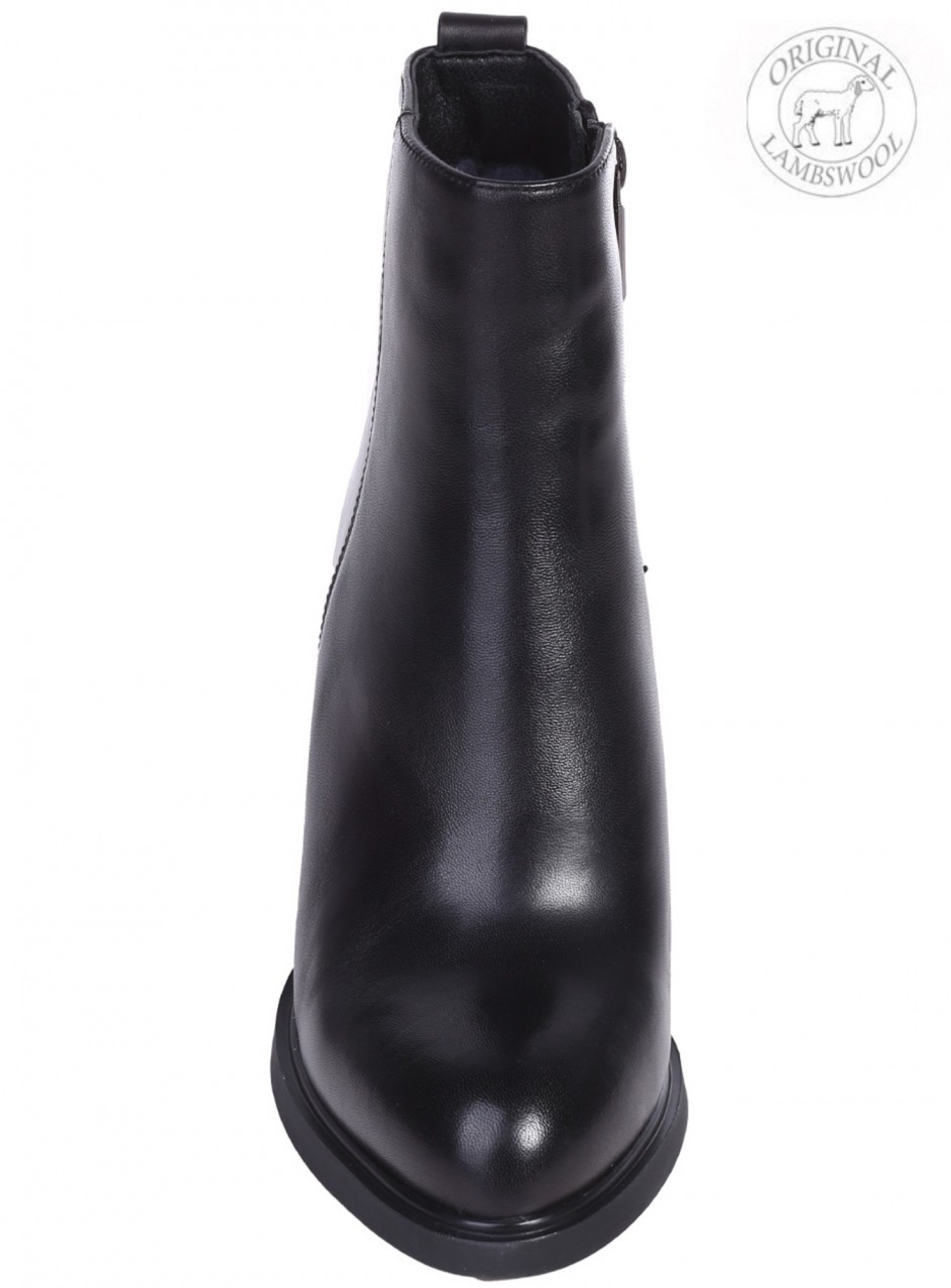 Елегантни дамски боти от естествена кожа в черно RBJJ2780M-Q201A black (J2780M-Q201A)