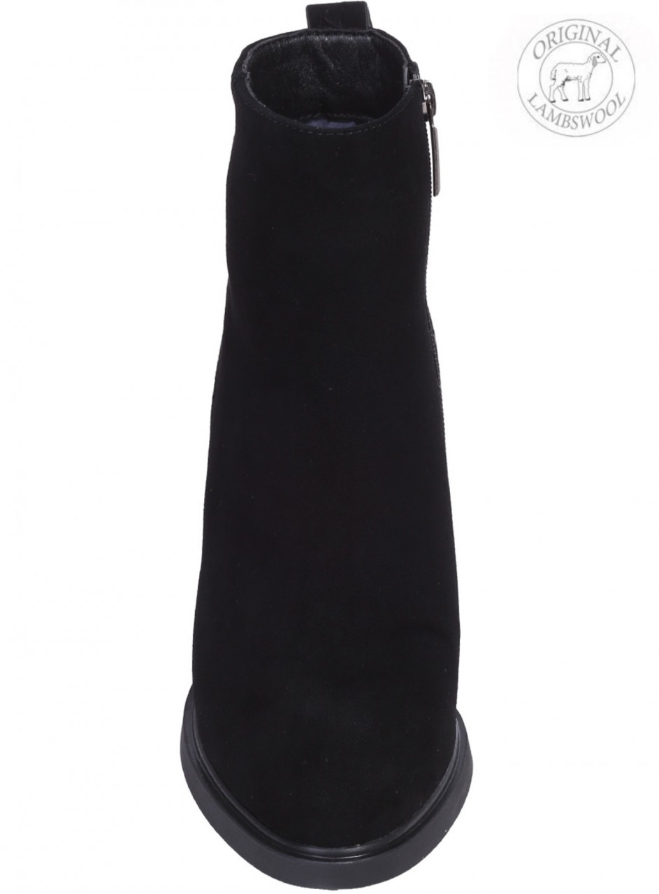 Елегантни дамски боти от естествен велур в черно RBJJ2780M-Q201B black (J2780M-Q201B)