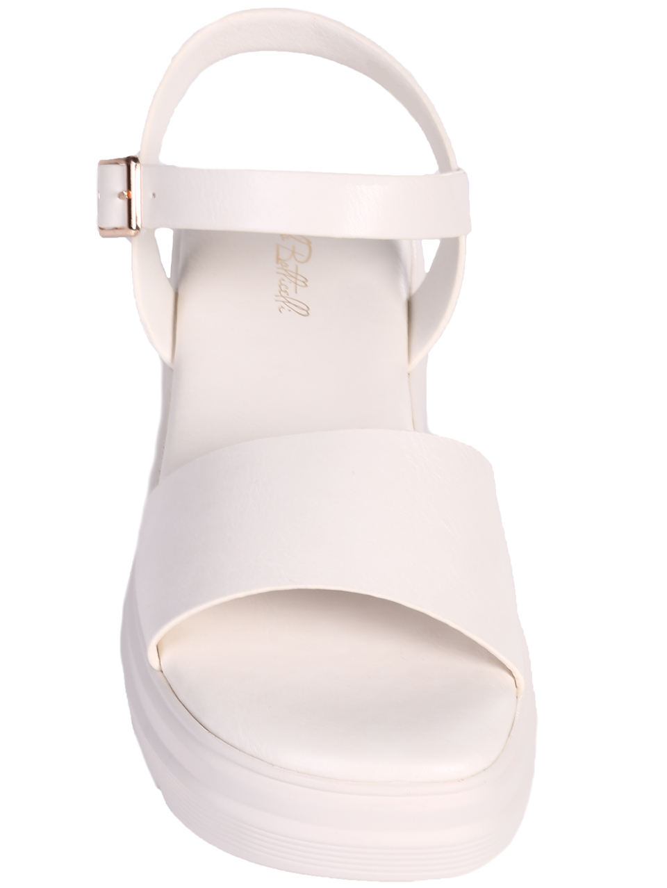Ежедневни дамски сандали в бежово 4H-25164 off white
