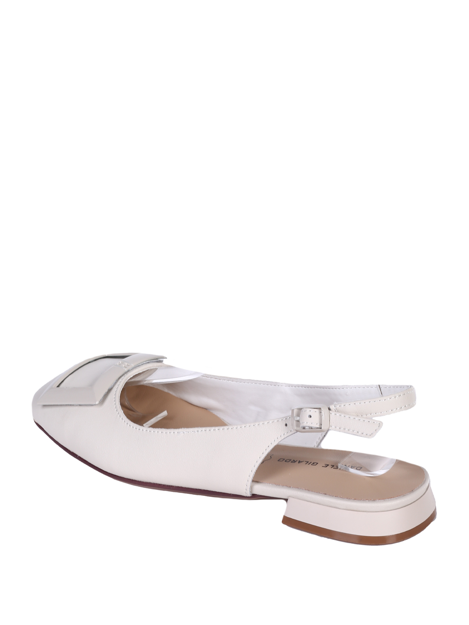 Ежедневни дамски обувки от естествена кожа в бежово 3AF-25063 off white