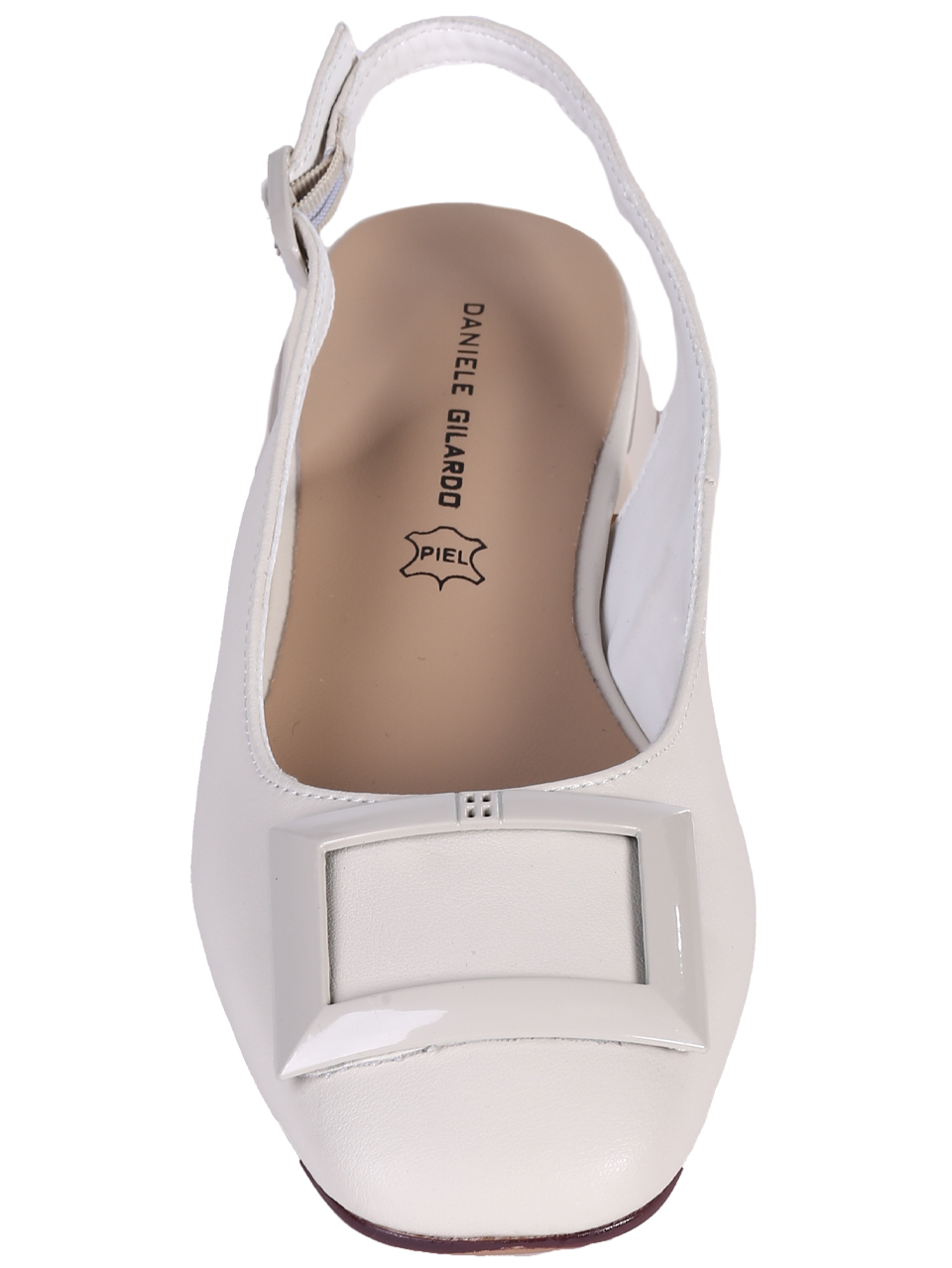 Ежедневни дамски обувки от естествена кожа в бежово 3AF-25063 off white