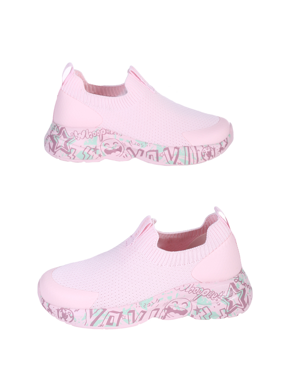 Детски комфортни обувки в розов цвят 18K-25186 pink