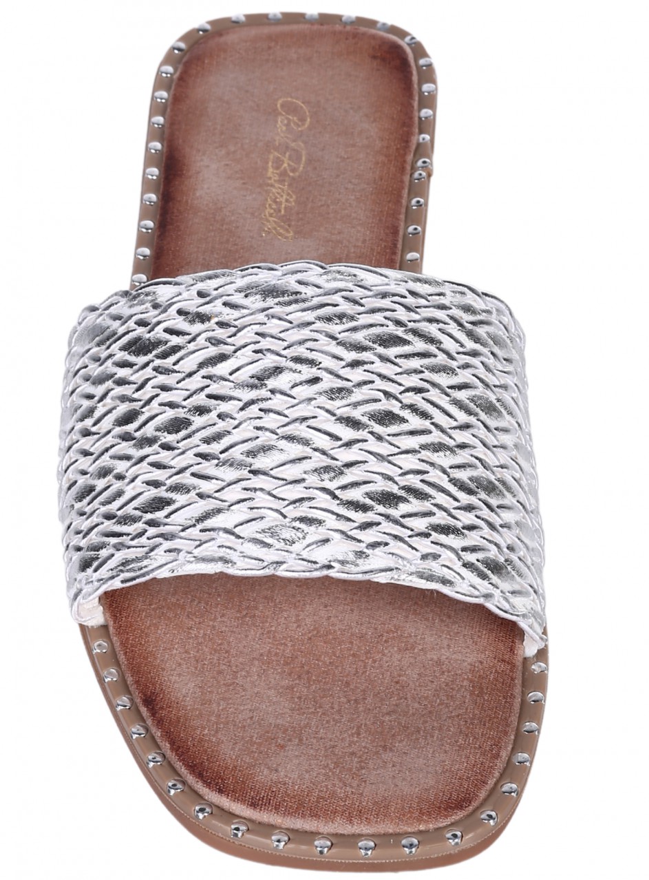 Ежедневни дамски чехли в сребристо 5H-25173 silver