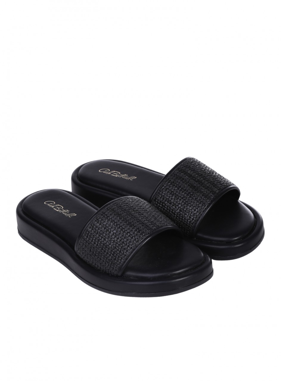 Ежедневни дамски чехли в черно 5H-25180 black
