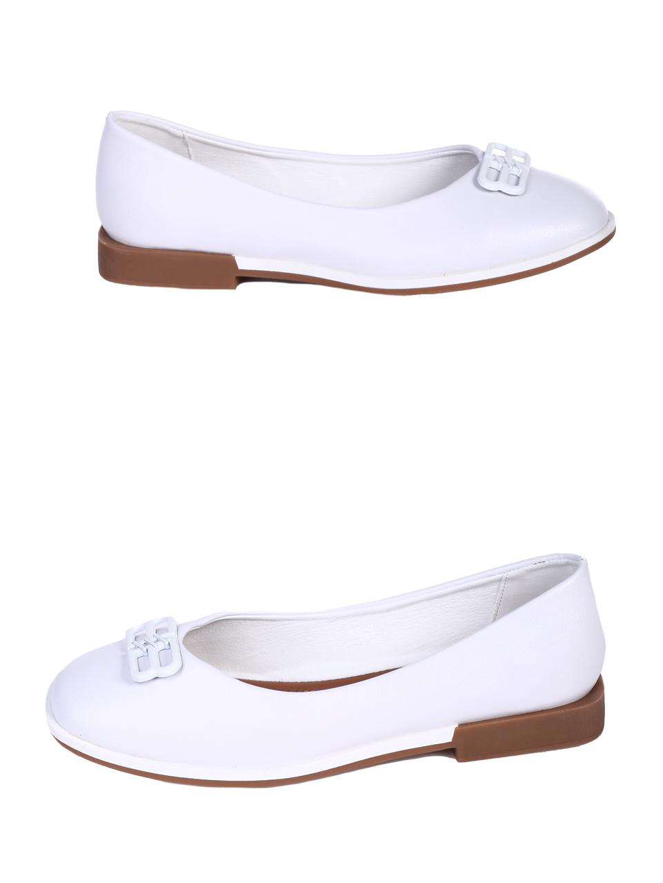 Ежедневни дамски обувки в бяло 3C-25264 white