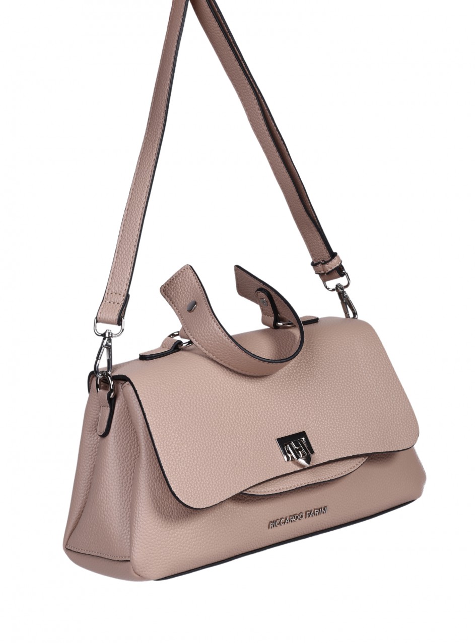 Ежедневна дамска чанта в бежов/кафяв цвят 9V-25252 beige
