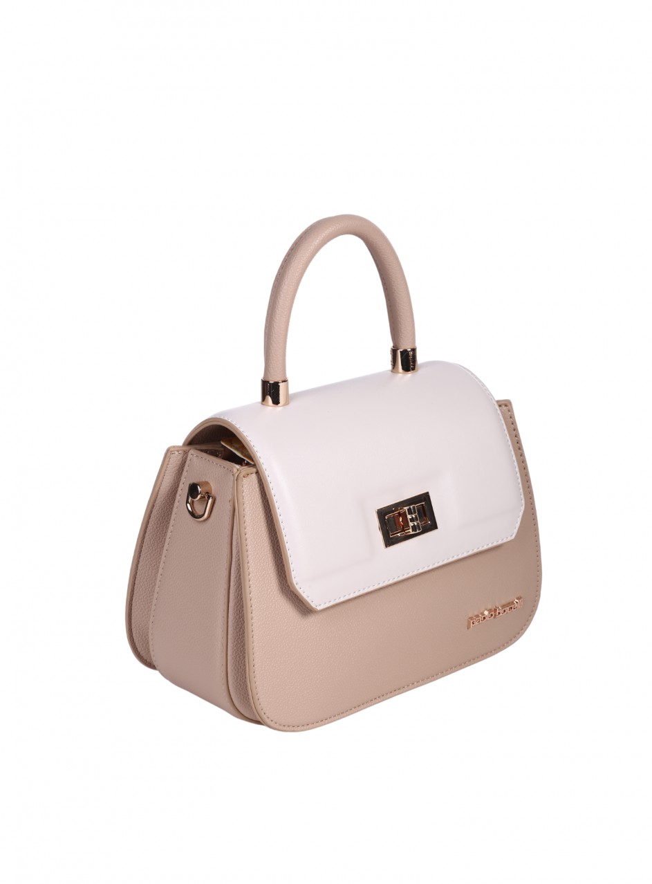 Ежедневна дамска чанта в бежов цвят 9Q-25289 camel