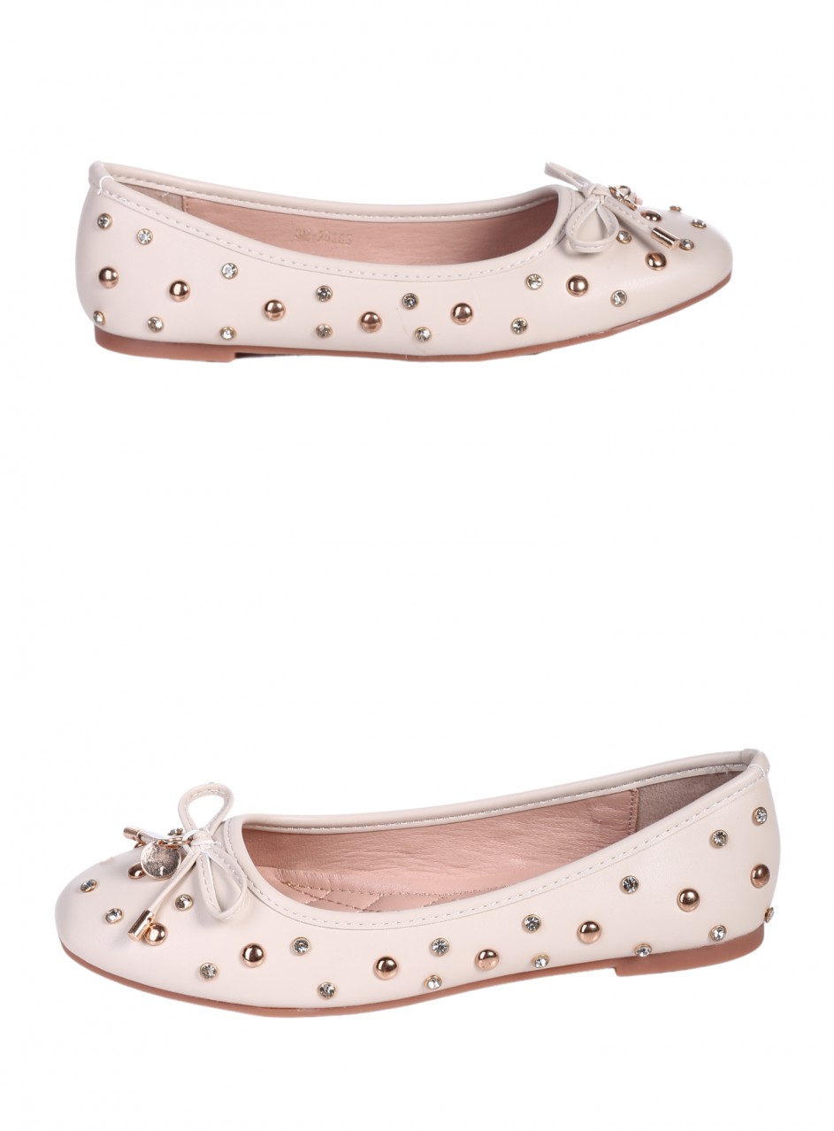 Ежедневни дамски обувки в бежово 3M-25263 beige