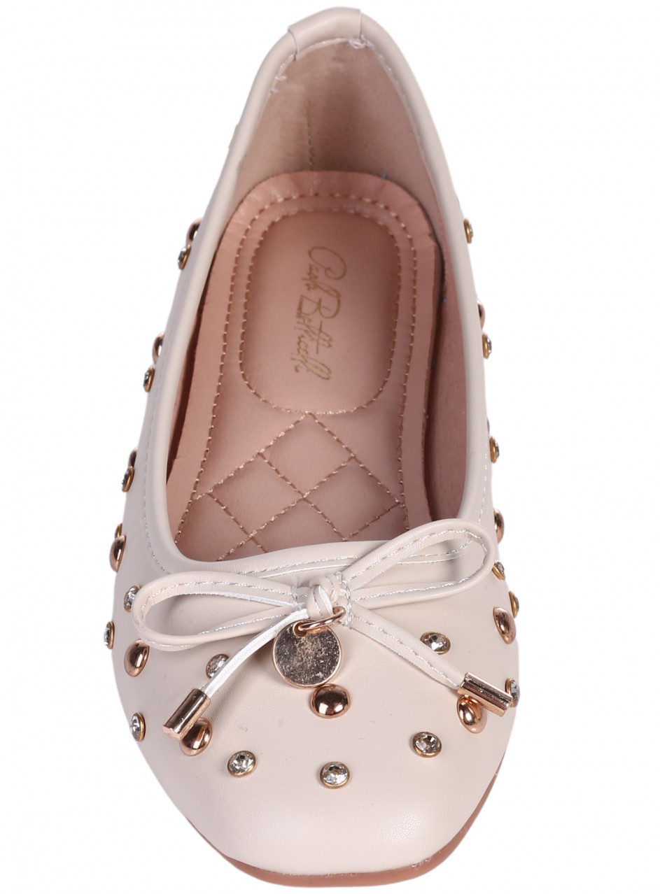 Ежедневни дамски обувки в бежово 3M-25263 beige