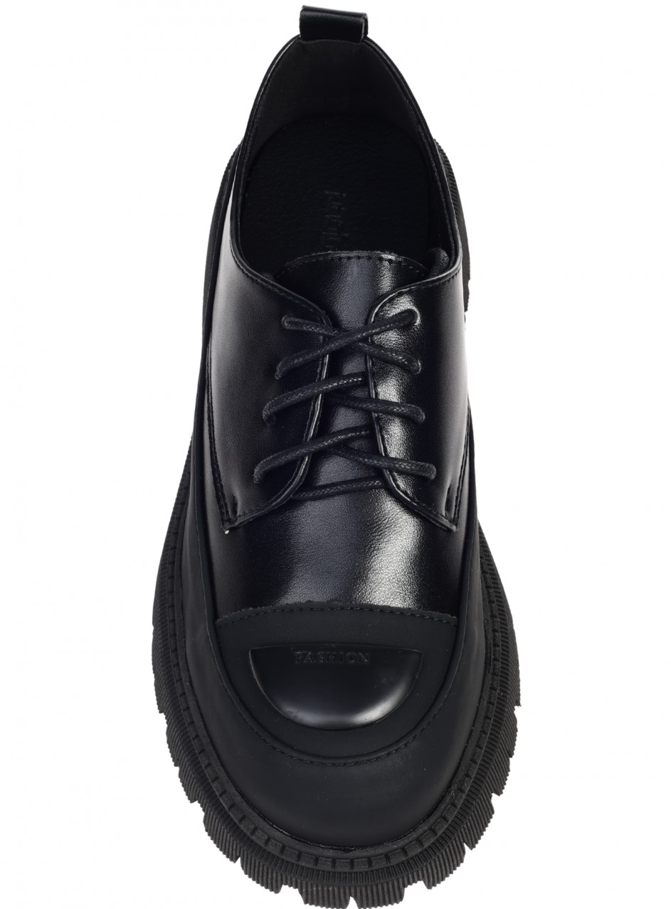 Ежедневни дамски обувки в черно 3C-25365 black