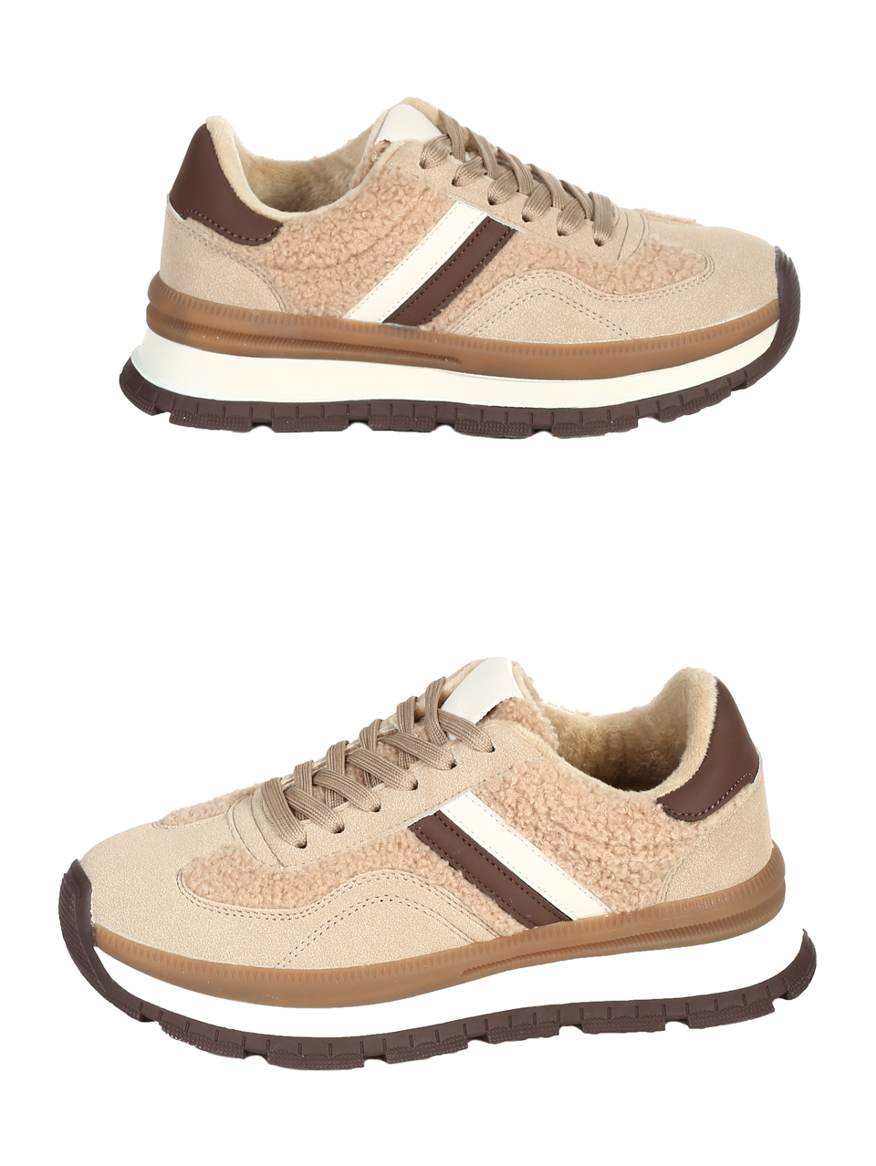 Ежедневни дамски обувки в бежово 3U-25504 beige
