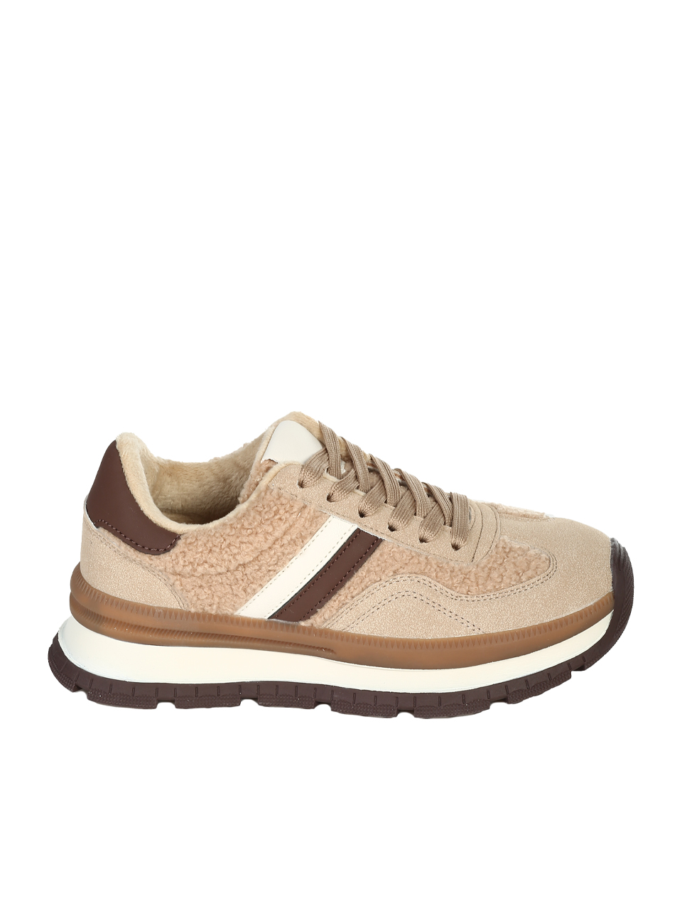 Ежедневни дамски обувки в бежово 3U-25504 beige