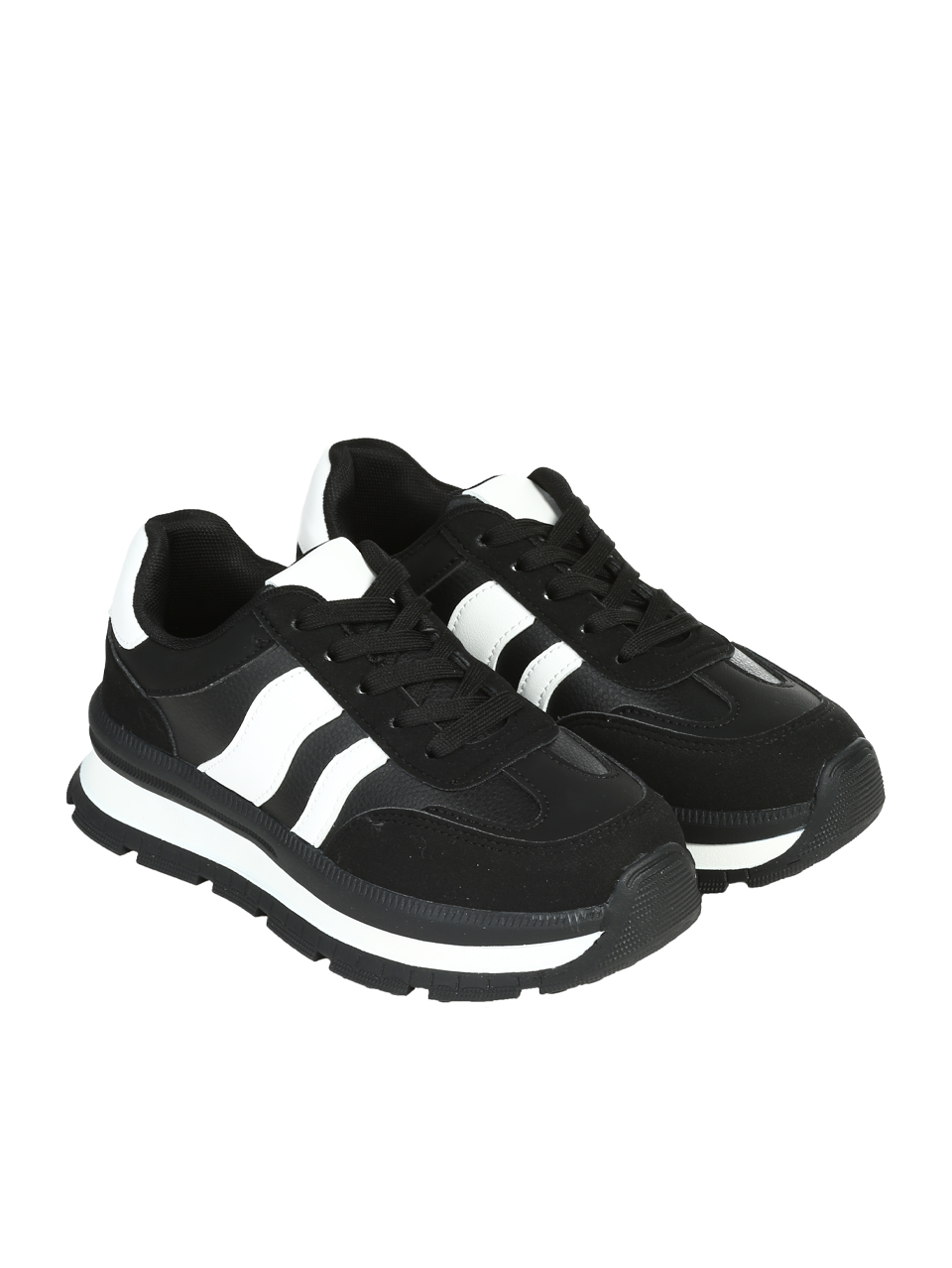 Ежедневни дамски обувки в черно 3U-25505 black