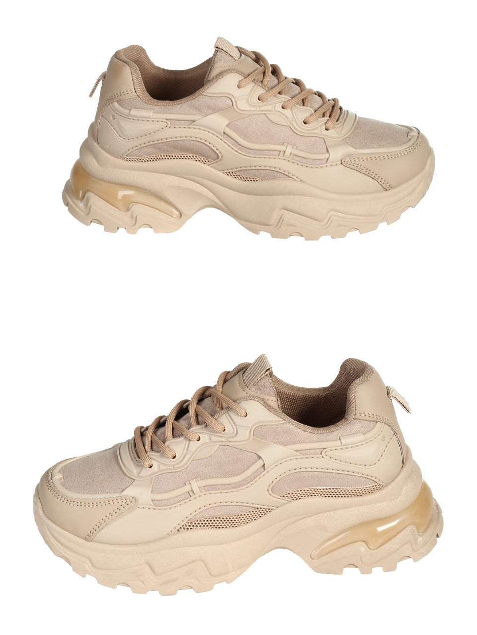 Ежедневни дамски обувки в бежово 3U-25513 beige