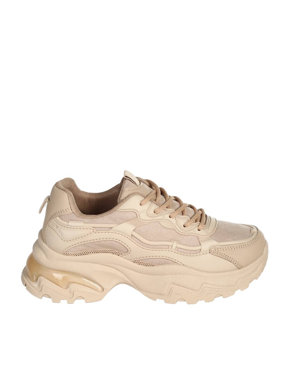 Ежедневни дамски обувки в бежово 3U-25513 beige