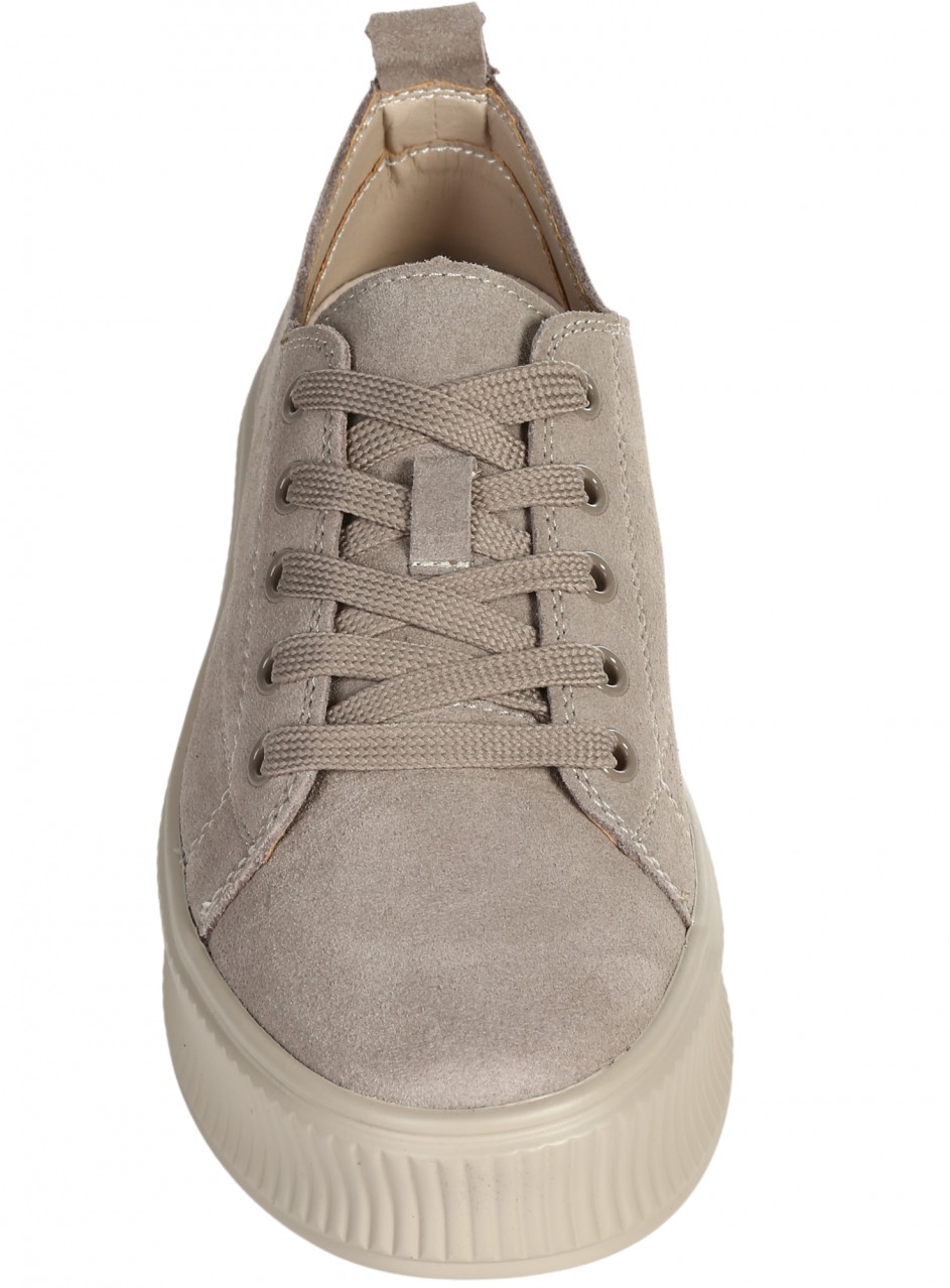 Ежедневни дамски обувки от велур в бежово 3AF-25592 beige