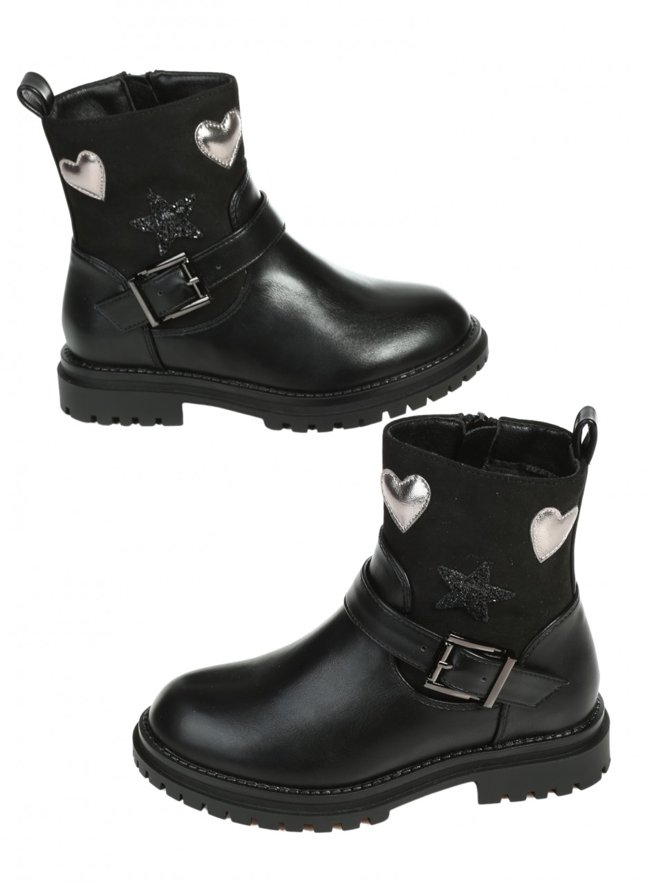 Детски боти в черно 19R-25547 black