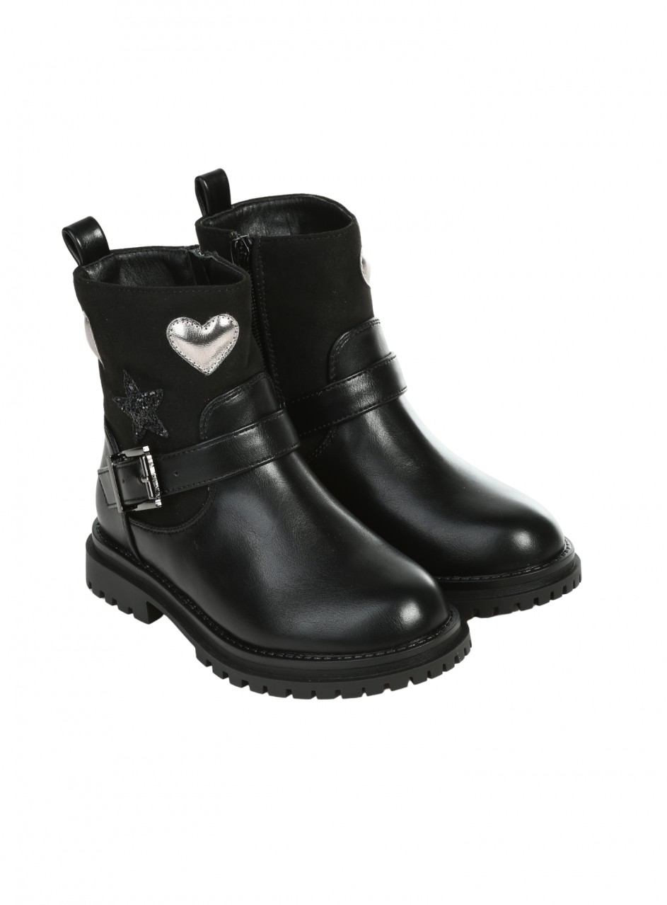 Детски боти в черно 19R-25547 black