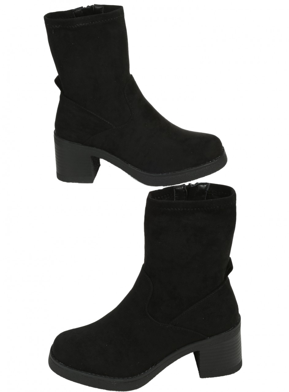 Ежедневни дамски боти в черно 2R-25564 black