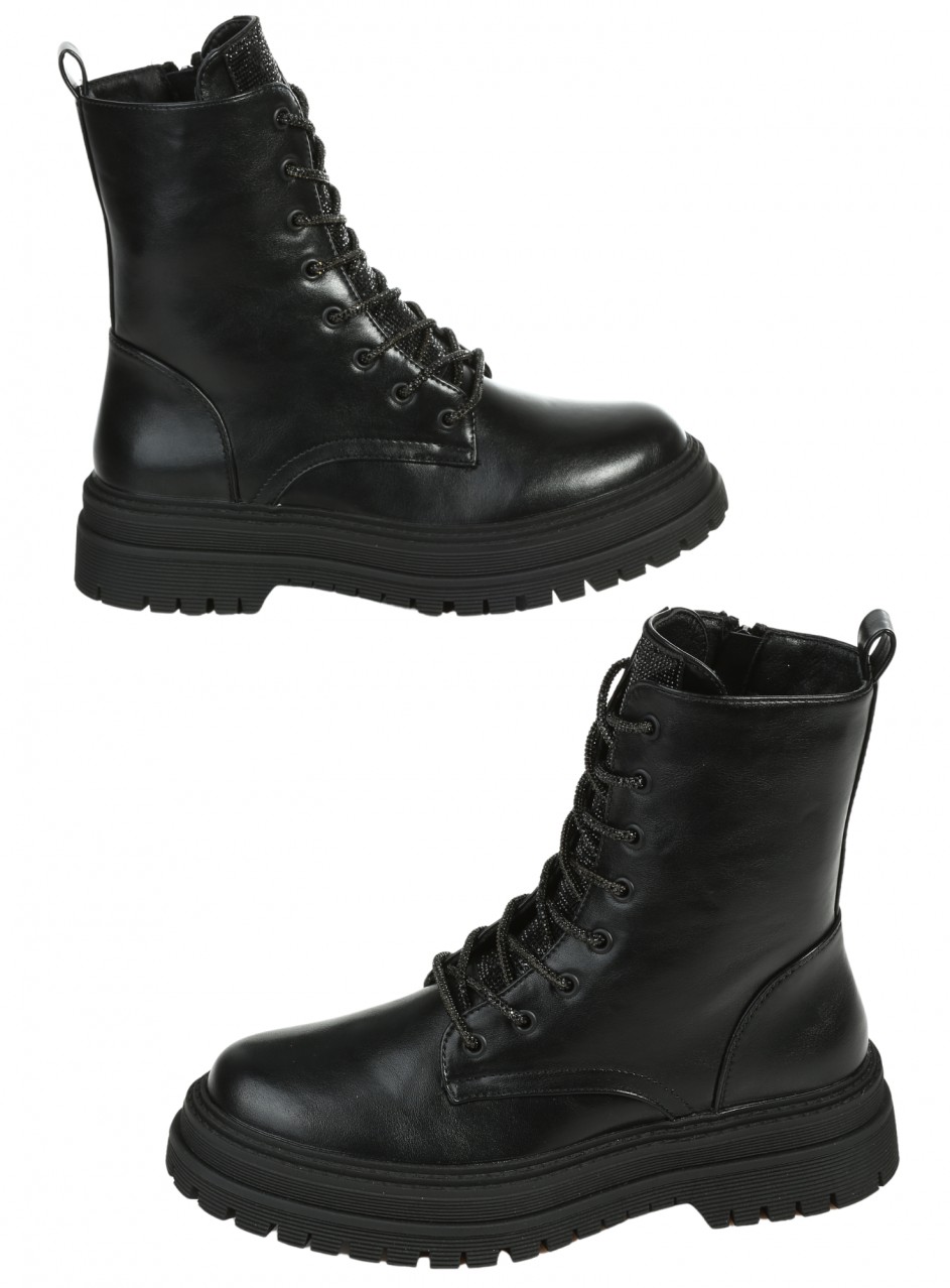 Ежедневни дамски боти в черно 2R-25566 black