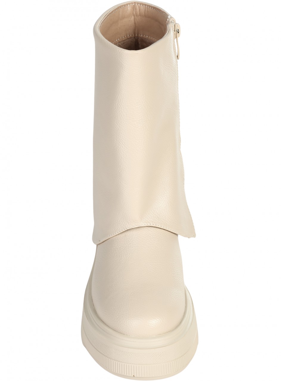 Ежедневни дамски боти в бежово 2R-25568 beige