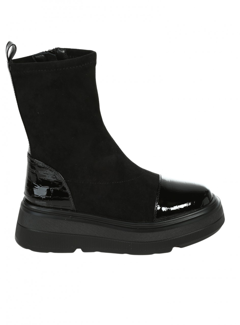 Ежедневни дамски боти в черно 2R-25569 black