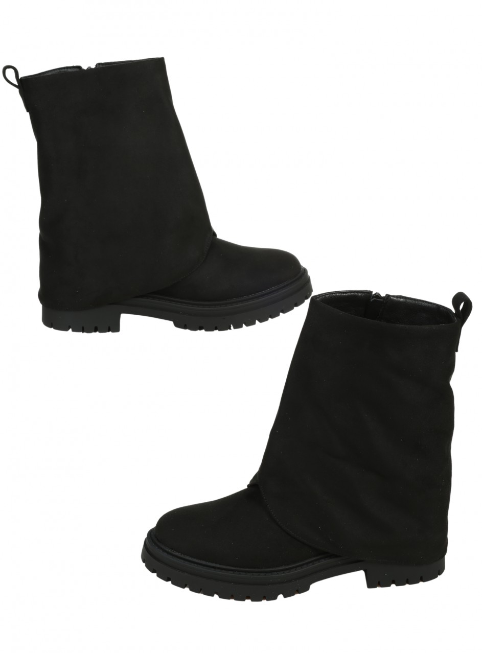 Ежедневни дамски боти в черно 2R-25571 black