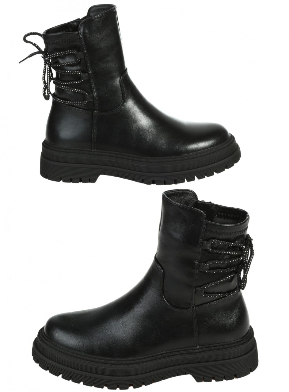 Ежедневни дамски боти в черно 2R-25573 black