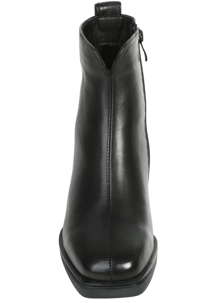 Ежедневни дамски боти от естествена кожа в черно 2AF-25581 black