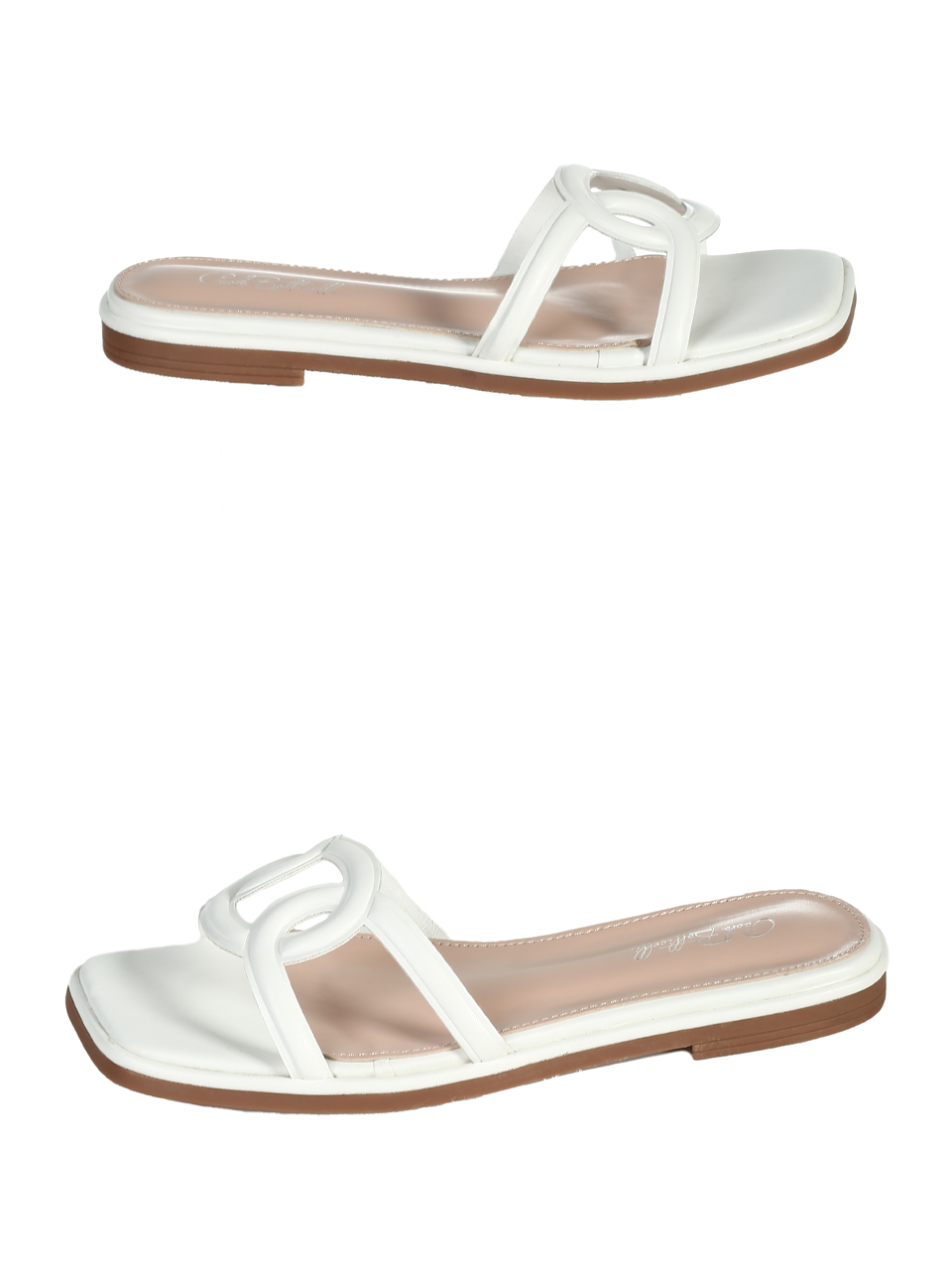 Ежедневни дамски чахли в бяло 5M-25038 white