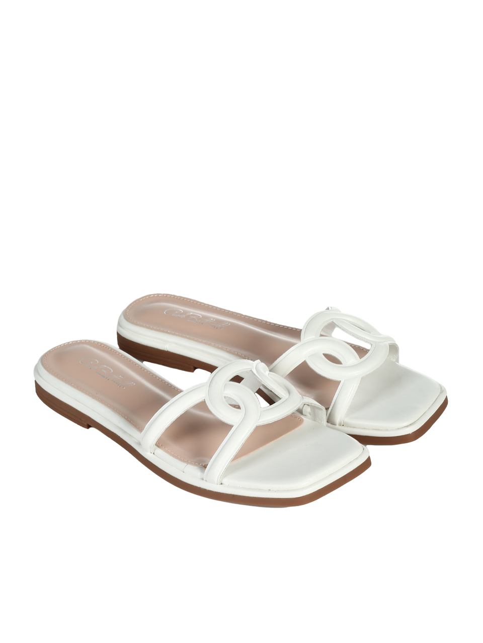 Ежедневни дамски чахли в бяло 5M-25038 white