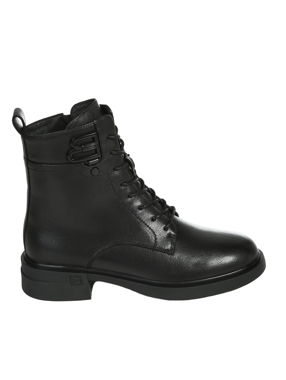 Ежедневни дамски боти от естествена кожа в черно 2I-25881 black