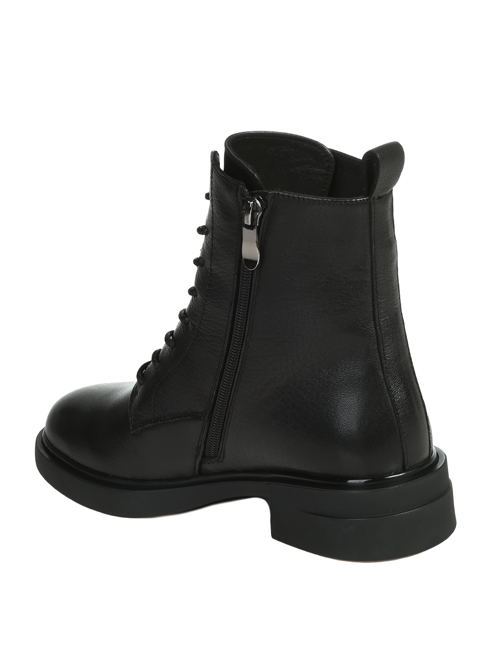 Ежедневни дамски боти от естествена кожа в черно 2I-25881 black