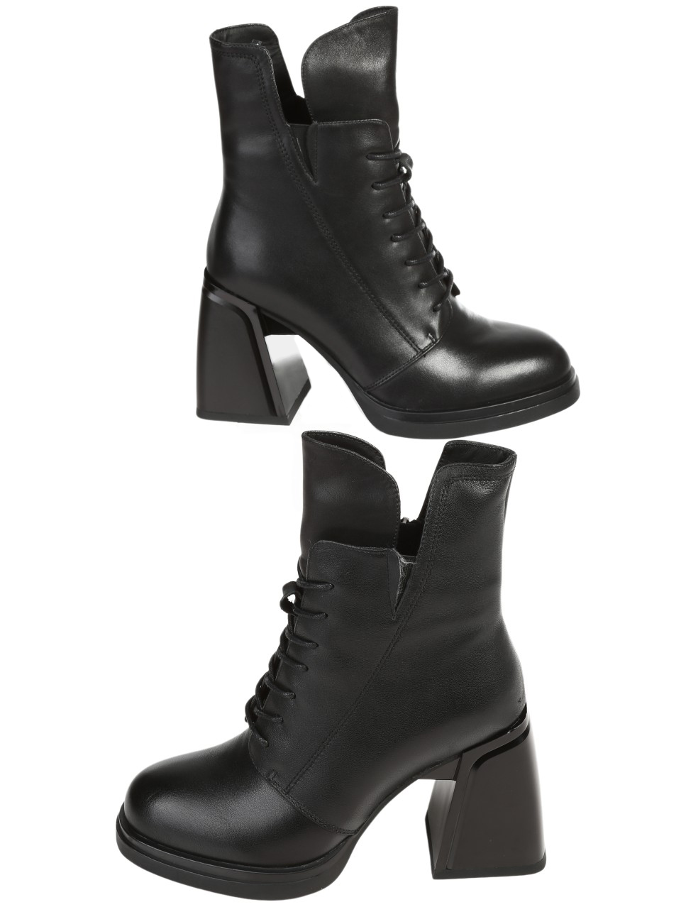 Елегантни дамски боти от естествена кожа в черно 2I-25885 black (24616)