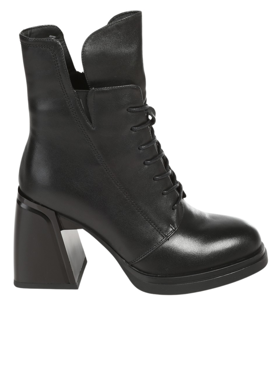 Елегантни дамски боти от естествена кожа в черно 2I-25885 black (24616)