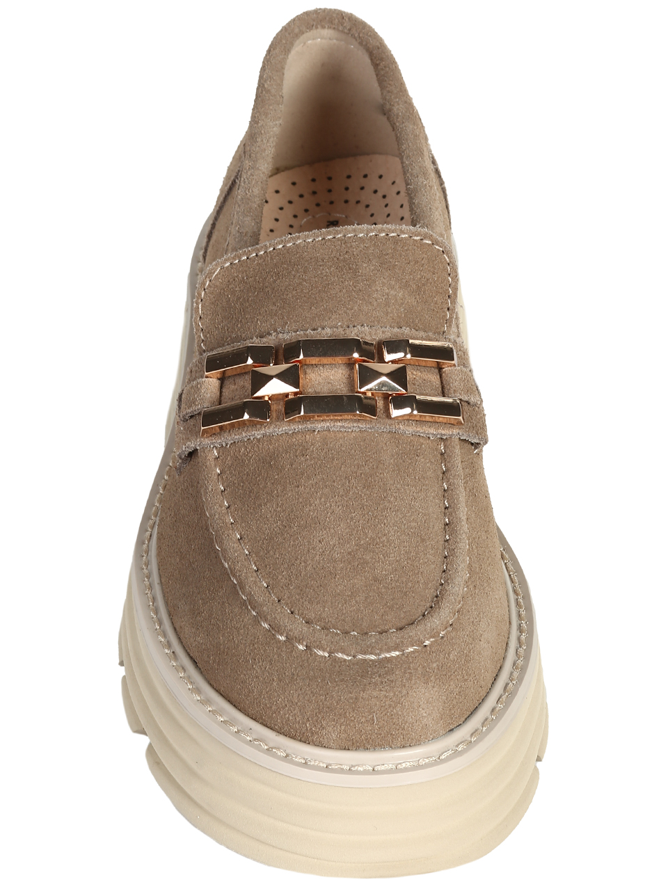 Ежедневни дамски обувки от естствен велур в бежово 3AF-25590 beige