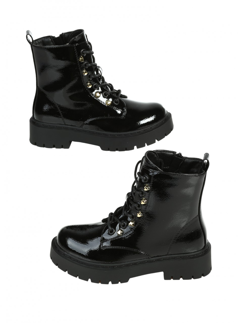 Детски боти в черно 19R-25542 black