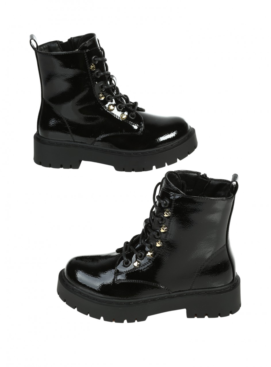 Детски боти в черно 19R-25542 black